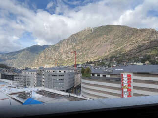 Stunning mountain views from this modern apartment.