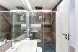 Step into luxury with this modern bathroom design.