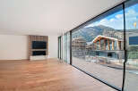 Modern living space with stunning mountain views.