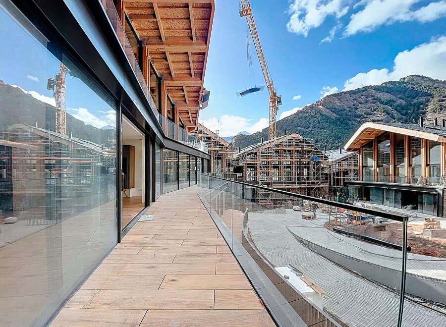 Luxury mountain apartments with stunning views.