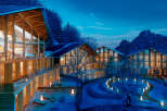 Luxury mountain chalets with stunning views.