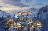 Luxury ski-in/ski-out homes nestled in a stunning mountain setting.