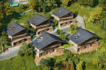 Luxury hillside homes with stunning architectural design.