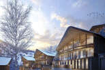 Luxury ski-in/ski-out chalets with stunning mountain views.