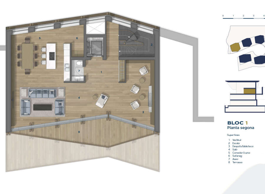 Discover modern living in this stunning property, featuring a spacious layout with a stylish kitchen and dining area, perfect for entertaining.
