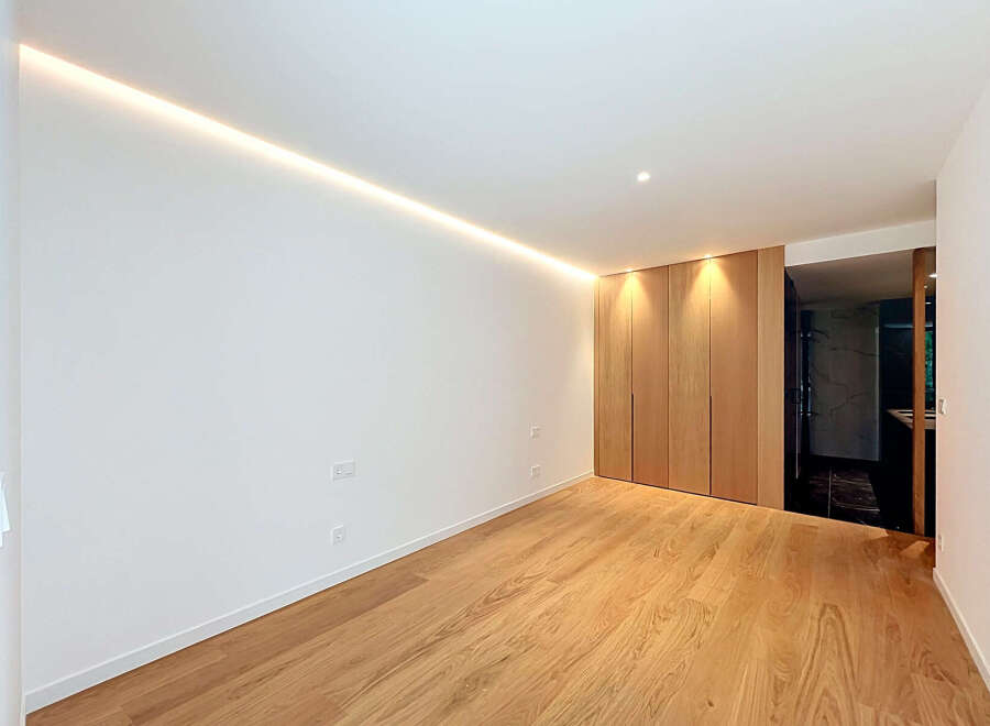 Experience modern living in this beautifully appointed room featuring a sleek, minimalist design.