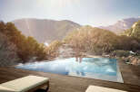 Luxury mountaintop infinity pool with breathtaking views.