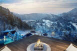 Luxury mountain retreat with stunning panoramic views.