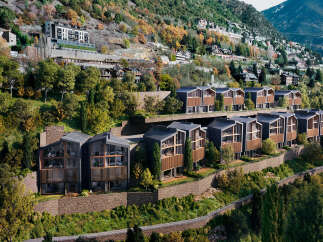 Luxury mountainside homes with stunning views.