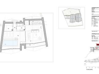 This floor plan showcases a luxurious property with a focus on indoor-outdoor living.