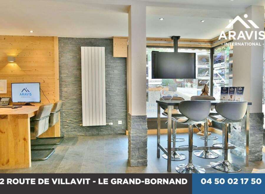 Modern office space in Le Grand-Bornand with sleek design and high-end finishes.