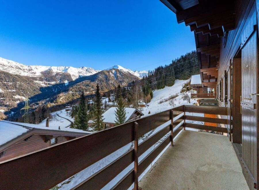 Enjoy breathtaking mountain views from this stunning chalet.