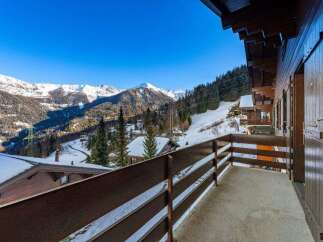 Enjoy breathtaking mountain views from this stunning chalet.