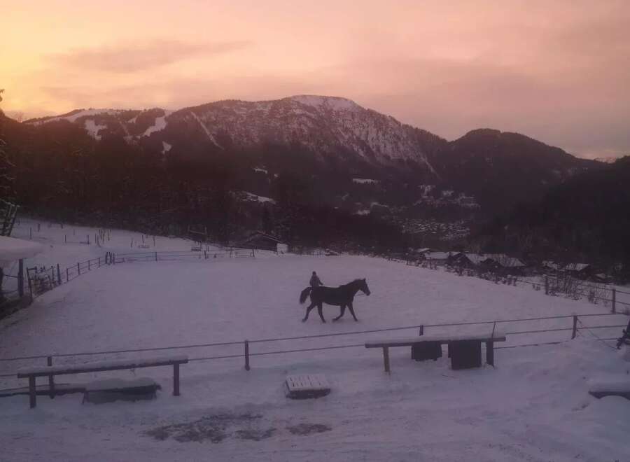 Discover a winter wonderland with this stunning property! Enjoy breathtaking mountain views and a serene, snow-covered landscape.