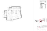 This floor plan showcases a modern residential layout, featuring three bedrooms and bathrooms for comfortable living.