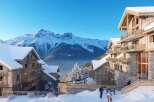 Luxury ski-in/ski-out chalets in the French Alps with breathtaking mountain views.