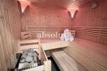 Step into your personal oasis with this stunning sauna.