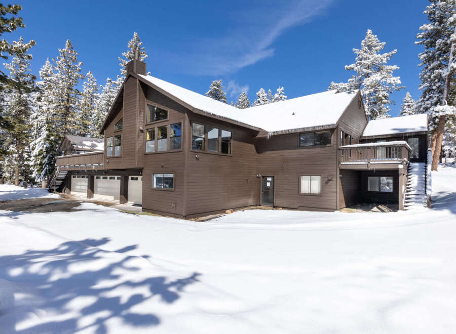 This stunning A-frame home boasts a spacious layout, with multiple levels offering breathtaking views.