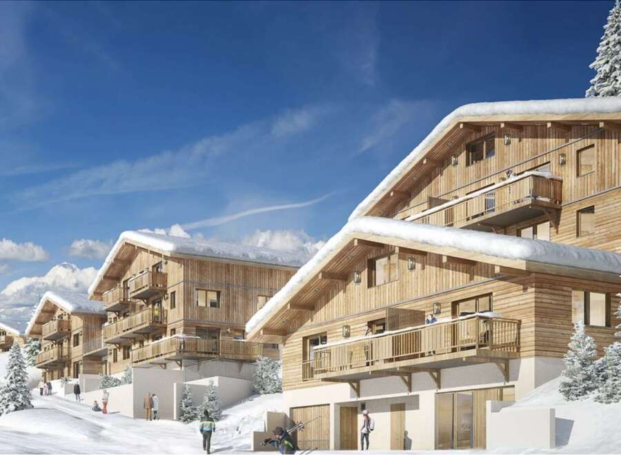 Discover luxurious chalets nestled in a snowy mountainside, offering breathtaking views and ski-in/ski-out access.