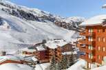 Luxury chalet in the French Alps with stunning mountain views.