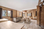 This stunning chalet boasts a spacious open-plan living area perfect for families and groups.