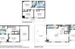This stunning property boasts a spacious layout, featuring multiple bedrooms and bathrooms across two floors.