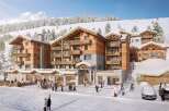 Luxury ski-in/ski-out resort nestled in the French Alps.