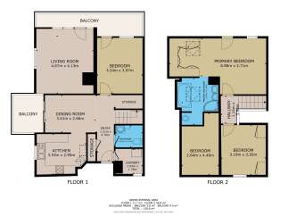 This property features a well-designed floor plan with two floors, offering a total area of 130.