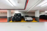 Secure parking with designated spots for your luxury vehicles.