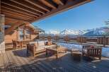 Luxury chalet with breathtaking mountain views.