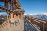 Luxury chalet with breathtaking mountain views.