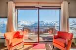 Luxury chalet with breathtaking mountain views.