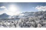 Nestled in a snowy mountain village, this idyllic property offers breathtaking views and serene winter landscapes.