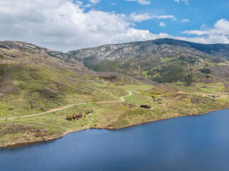 Luxury lakefront property nestled in the Colorado mountains.