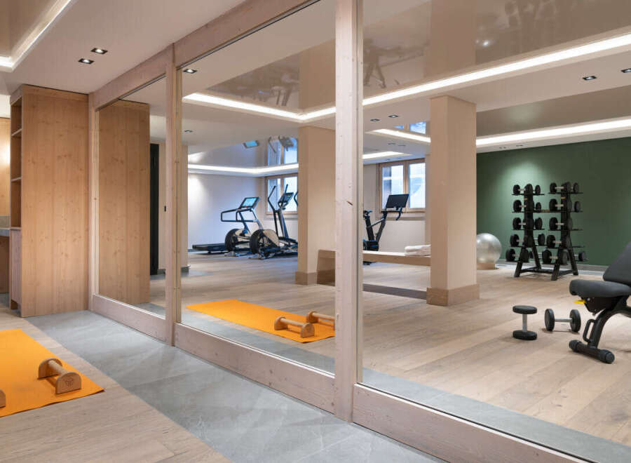 This stunning property boasts a state-of-the-art gym, complete with cardio and weight training equipment.