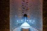 Indulge in a unique spa experience with this ice fountain.