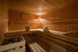 Relax and rejuvenate in this luxurious sauna.