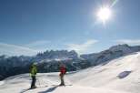 Enjoy a breathtaking winter landscape with stunning mountain views.