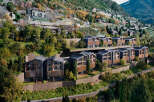 Luxury mountainside homes with stunning views.