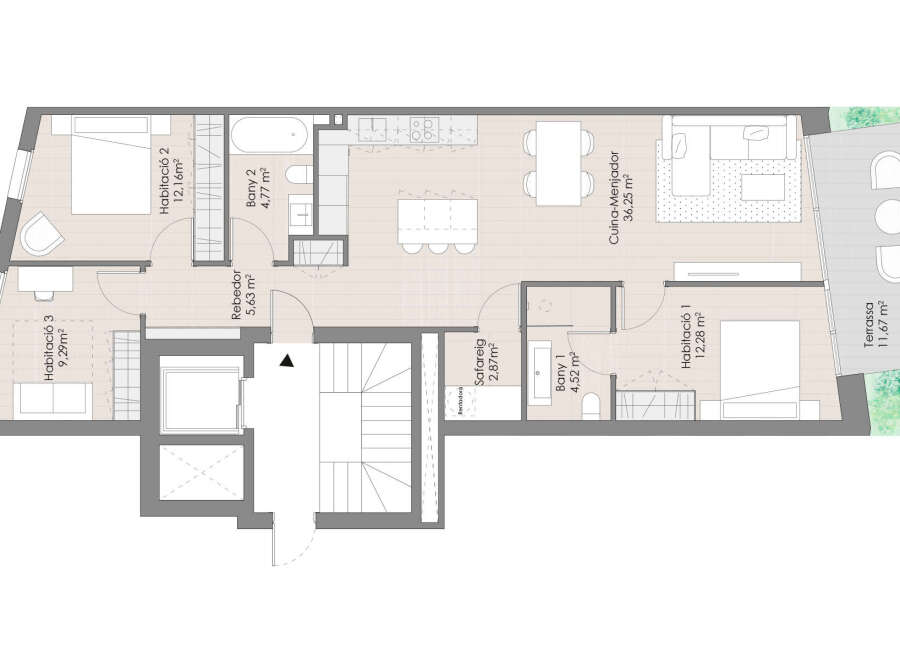 This stunning property boasts a spacious open-plan kitchen and dining area, perfect for entertaining.
