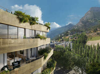 Luxury apartments with breathtaking mountain views.