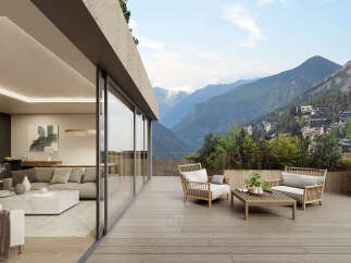 Luxury mountaintop living awaits in this stunning property, boasting breathtaking panoramic views and a spacious outdoor terrace perfect for relaxation and entertaining.