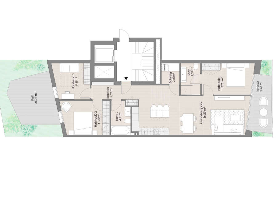 This stunning property boasts a spacious open-plan kitchen and dining area, perfect for entertaining.