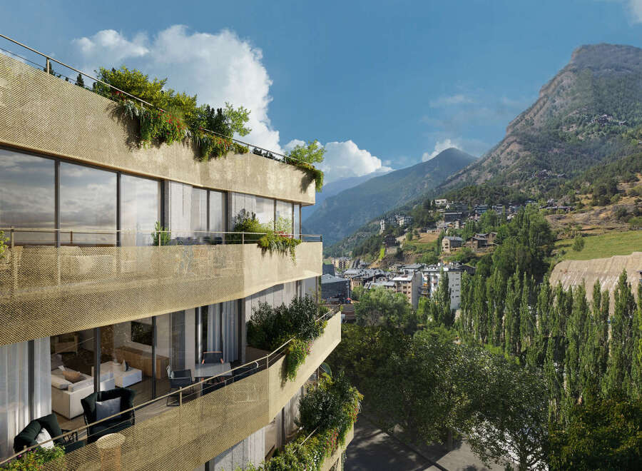 Luxury apartments with breathtaking mountain views.