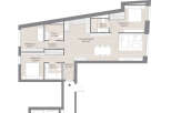 This stunning apartment boasts 3 bedrooms and 3 bathrooms, perfect for a family or those who value extra space.