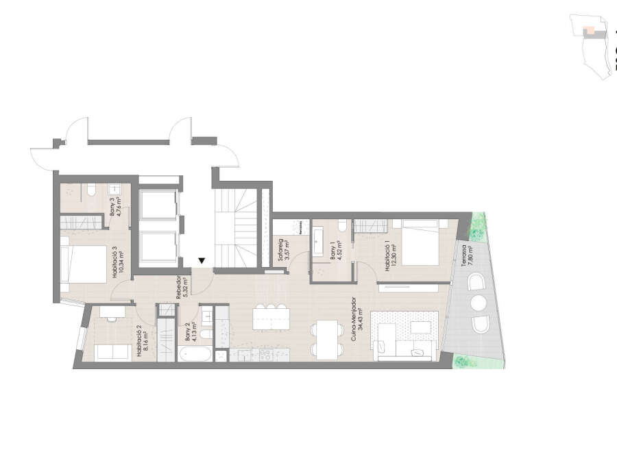 This stunning 1-bedroom apartment boasts a spacious open-plan kitchen and living area, perfect for entertaining.
