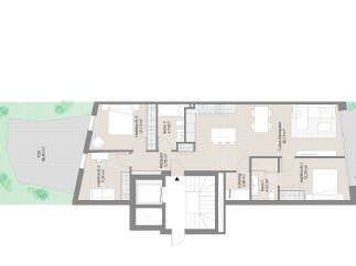 This stunning property boasts a spacious open-plan kitchen and dining area, perfect for entertaining.
