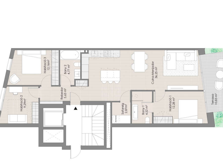 This stunning property boasts a spacious open-plan kitchen and dining area, perfect for entertaining.