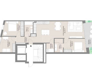 This stunning property boasts a spacious open-plan kitchen and dining area, perfect for entertaining.
