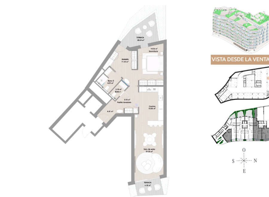 Discover this stunning apartment featuring a spacious terrace perfect for relaxation and entertaining.